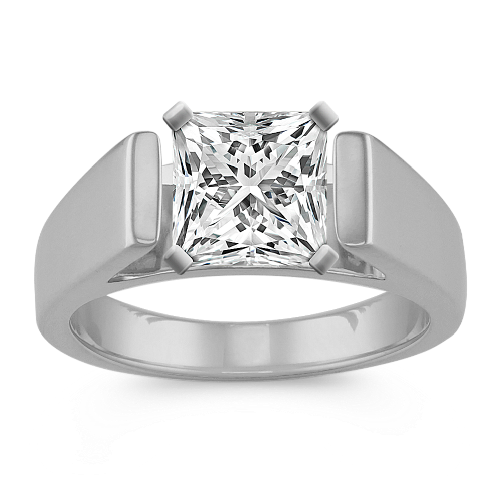 Bold Cathedral Engagement Ring in Platinum