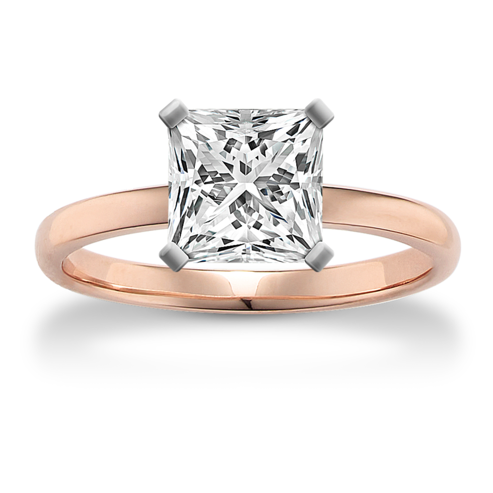 2.01 ct. Lab-Grown Diamond Engagement Ring in Rose Gold