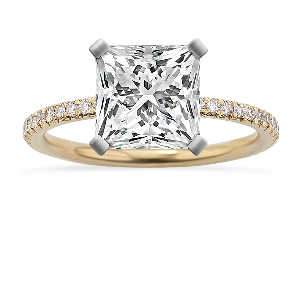 Phoenix Lab Grown Diamond Ring (3 Carat) -18k Yellow Gold