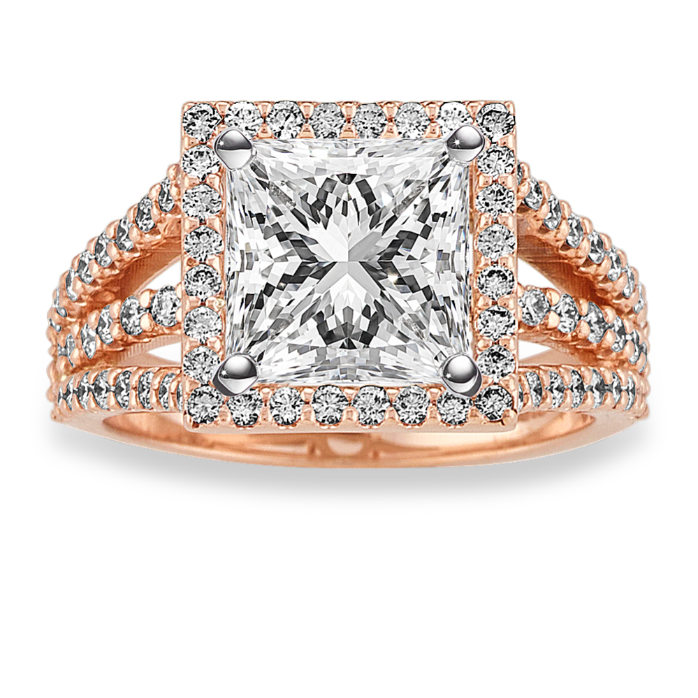 Amor Halo Engagement Ring