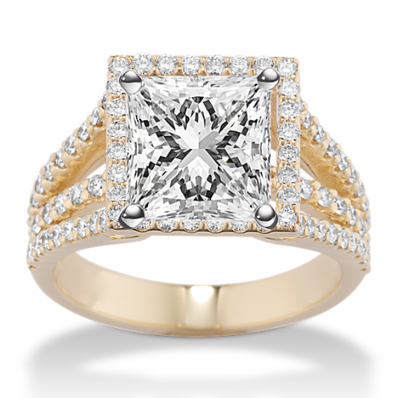 Amor Halo Engagement Ring