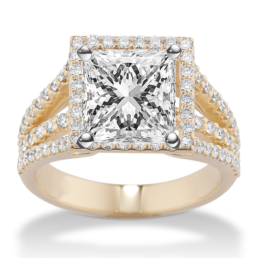 Amor Halo Engagement Ring