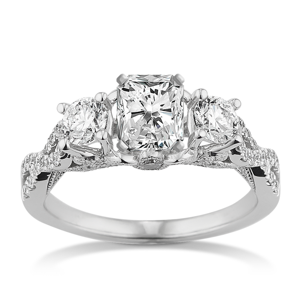 Giverny Three-Stone Engagement Ring