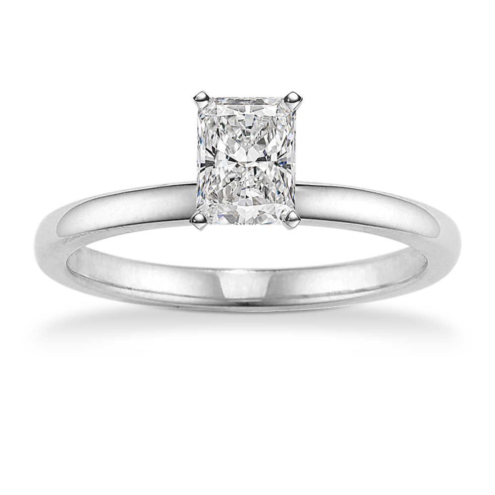 1.0 ct. Natural Diamond Engagement Ring in White Gold