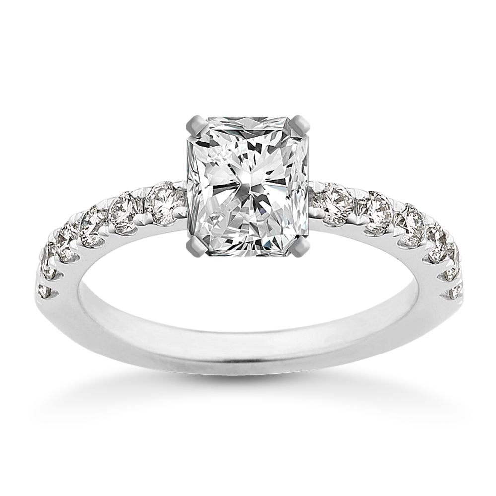 Diana Diamond Pave Engagement Ring