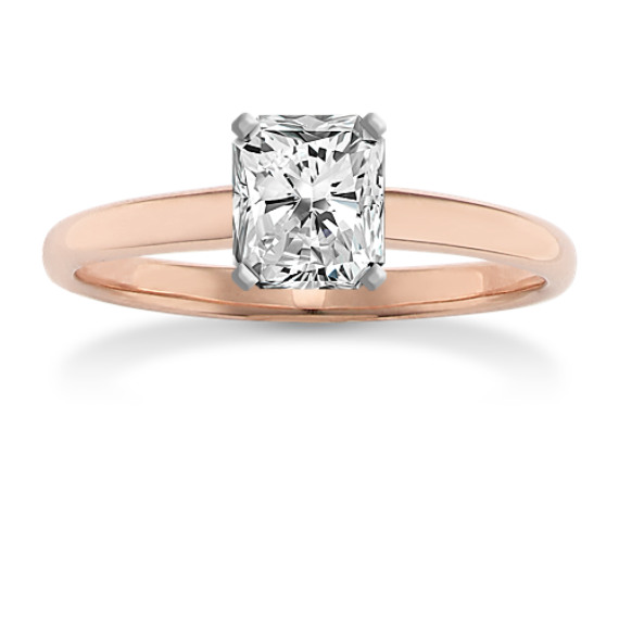 Classic Solitaire Engagement Ring with Radiant Diamond