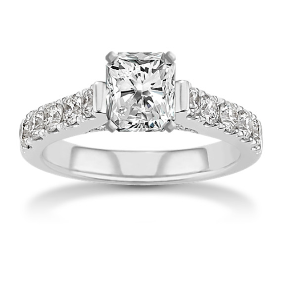 Classic Cathedral Diamond Engagement Ring