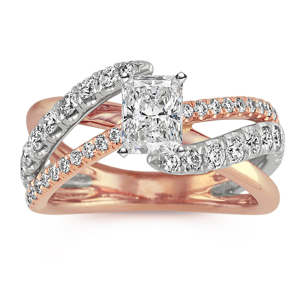 Zephyr Crossover Engagement Ring