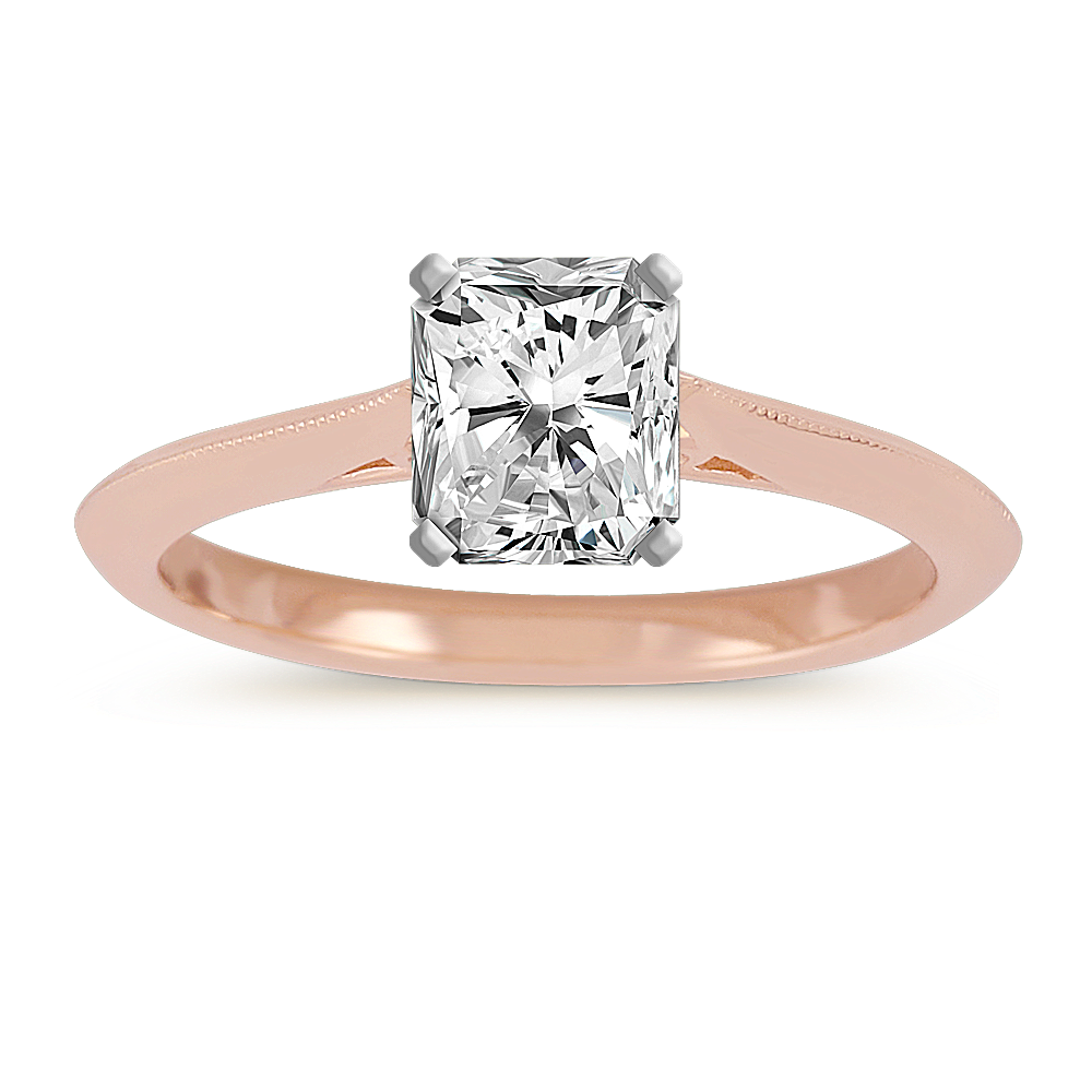 Custom Blooming Knife Edge Diamond Ring
