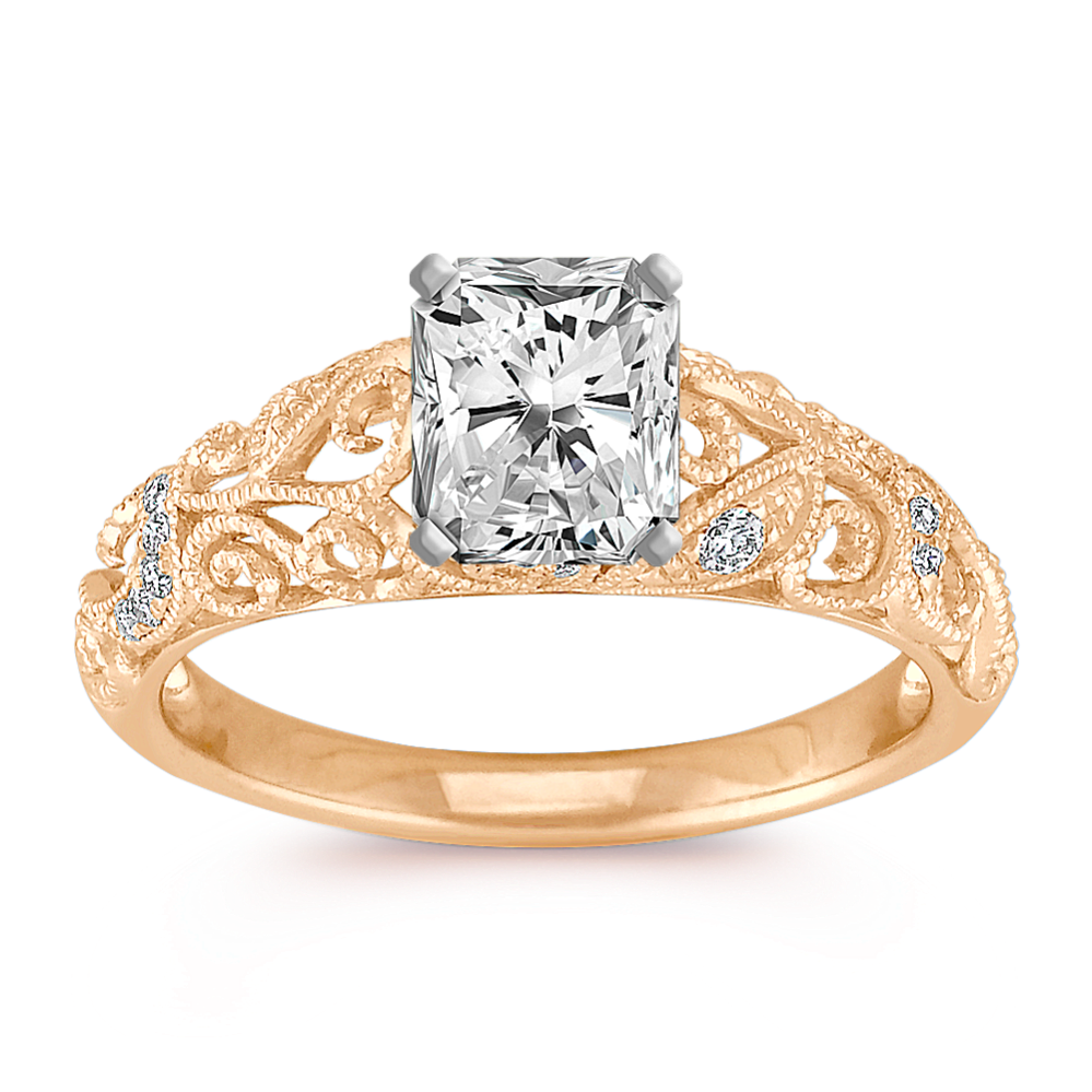 1.0 ct. Natural Diamond Engagement Ring in Yellow Gold