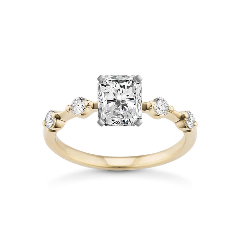 Orbit Classic Round Natural Diamond Engagement Ring
