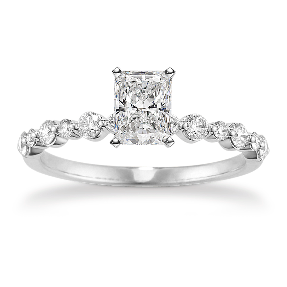Delphine Engagement Ring (0.35tcw Diamond Accents)
