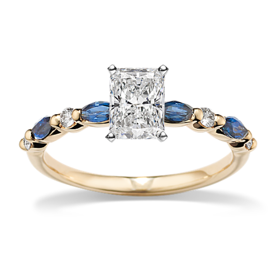 Cassia Sapphire & Diamond Engagement Ring