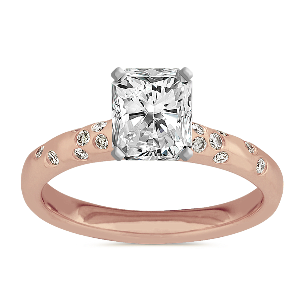 1.21 ct. Natural Diamond Engagement Ring in Rose Gold