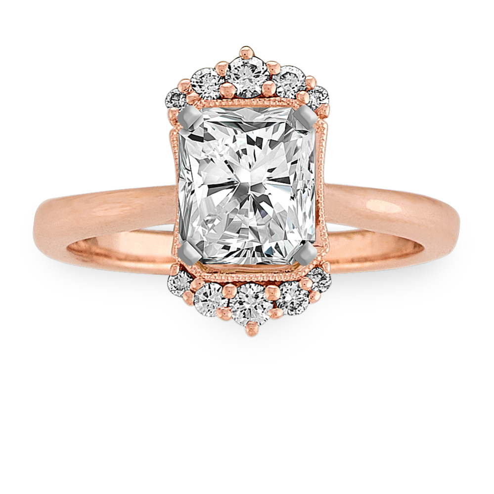 Lucienne Halo Engagement Ring (Radiant Cut)