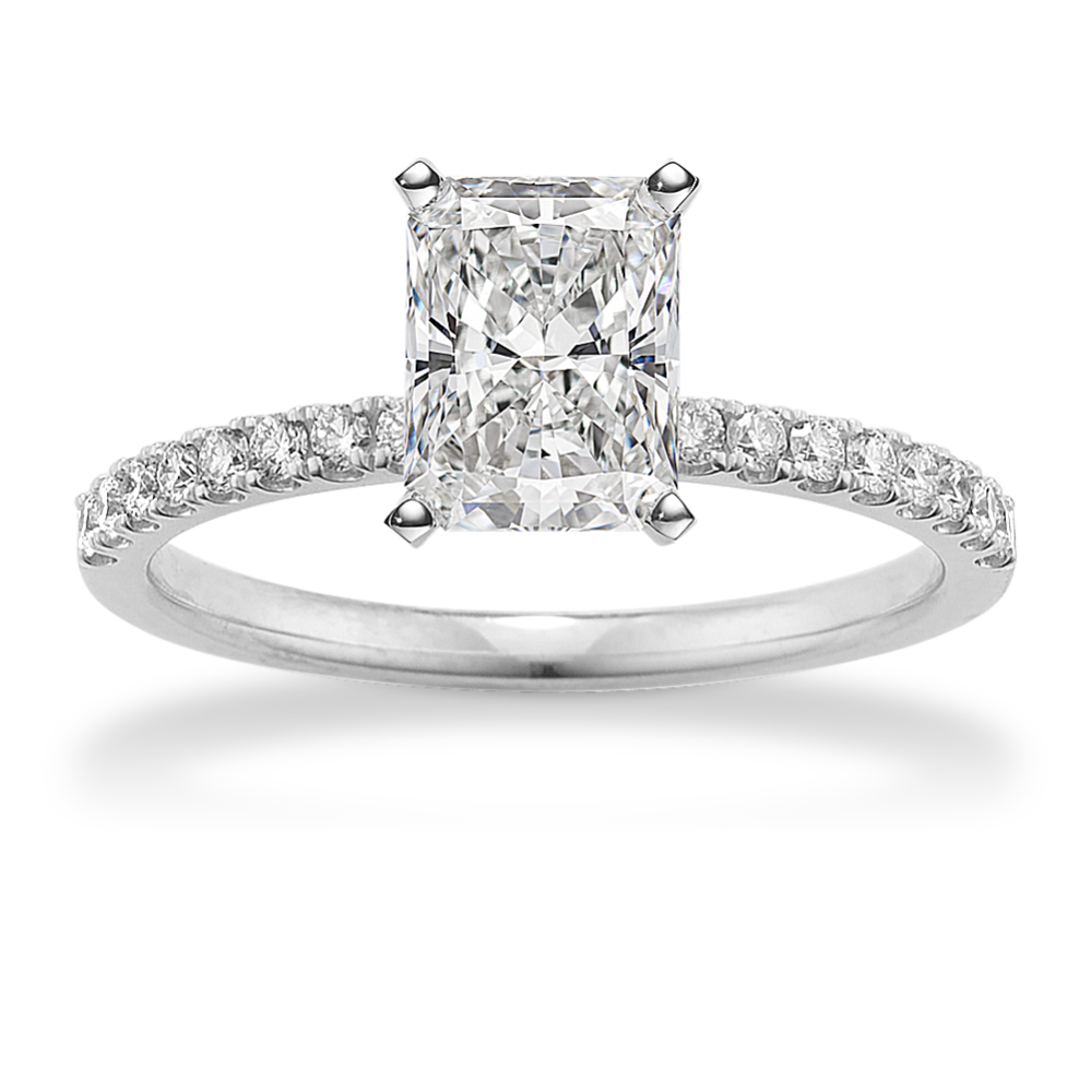 Vista Diamond Pave Engagement Ring