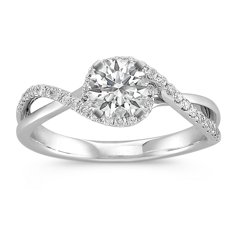 Pick-Your-Gem Infinity Halo Ring