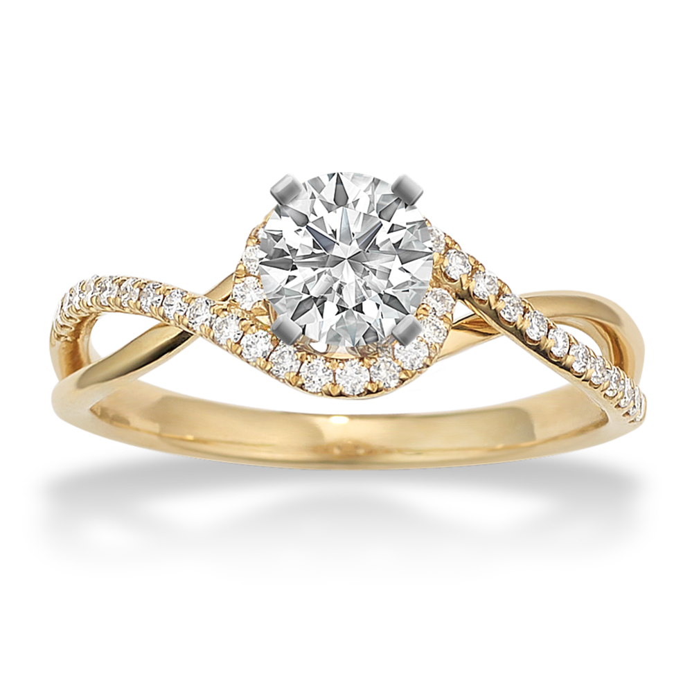 Pick-Your-Gem Infinity Halo Ring