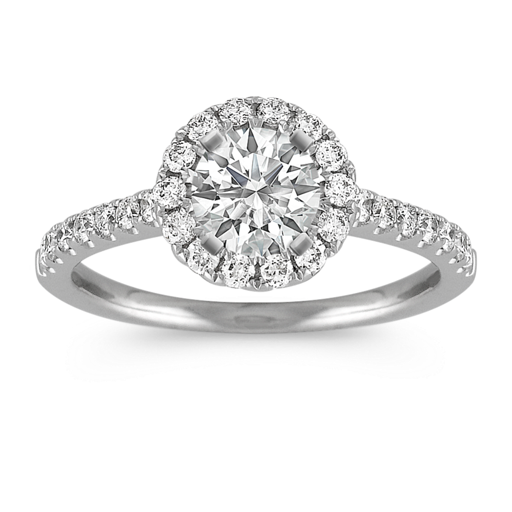 Delia Halo Engagement Ring (Round)