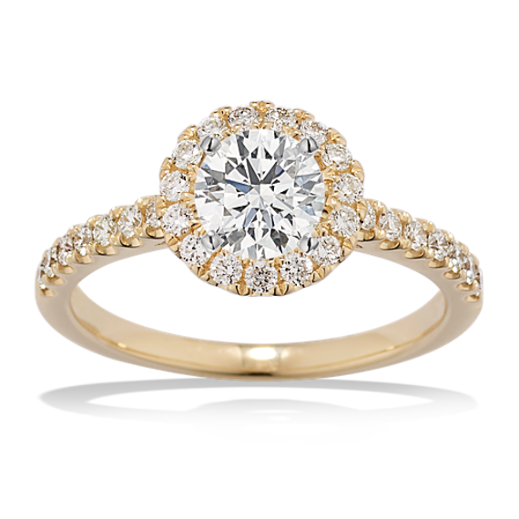 Vista Halo Engagement Ring for 0.50 ct Round