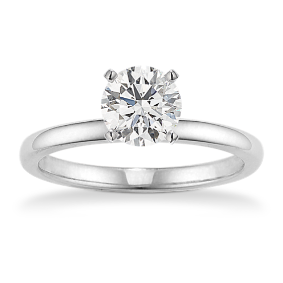 0.73 ct. Natural Diamond Engagement Ring in White Gold