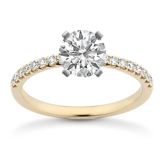 Diamond Engagement Ring with Brilliant Round Diamond