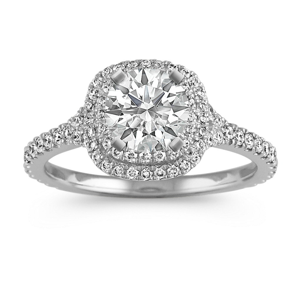 0.71 ct. Natural Diamond Engagement Ring in Platinum
