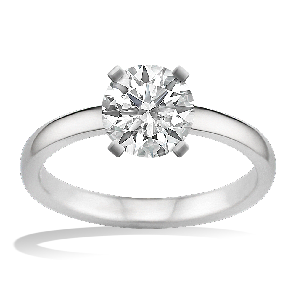 Solitaire Engagement Ring in Platinum