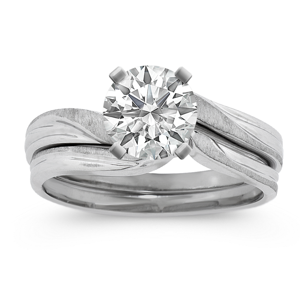 Round Diamond Wedding Set