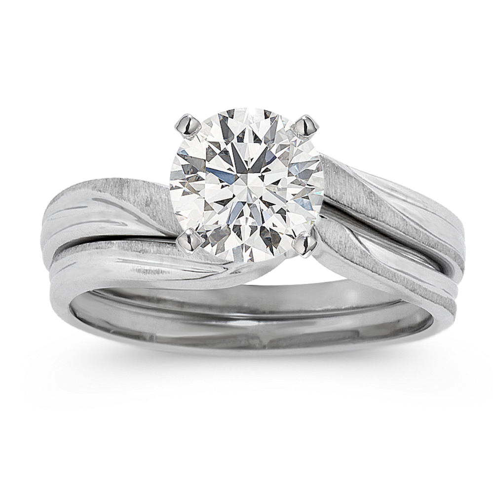 Round Diamond Wedding Set