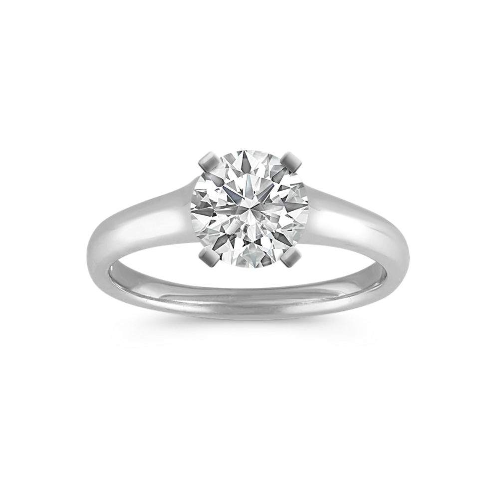Ria Engagement Ring in 14K White Gold