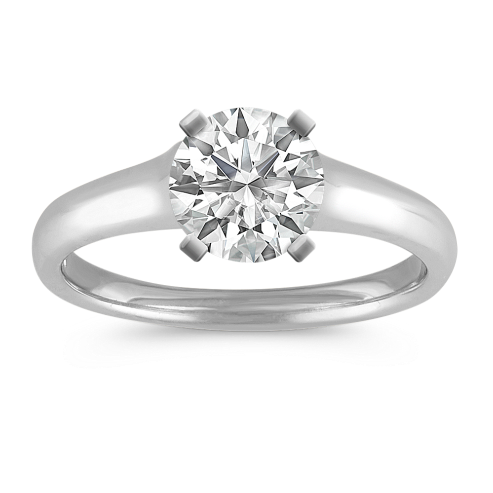Ria Engagement Ring in 14K White Gold