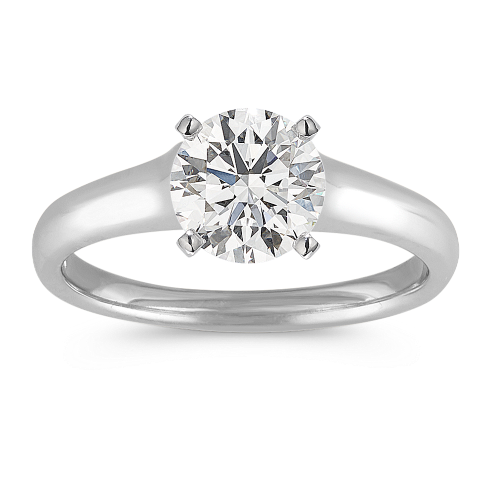 Ria Engagement Ring in 14K White Gold