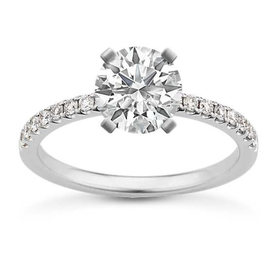 Vista Pave Engagement Ring