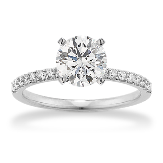 Vista Diamond Pave Engagement Ring