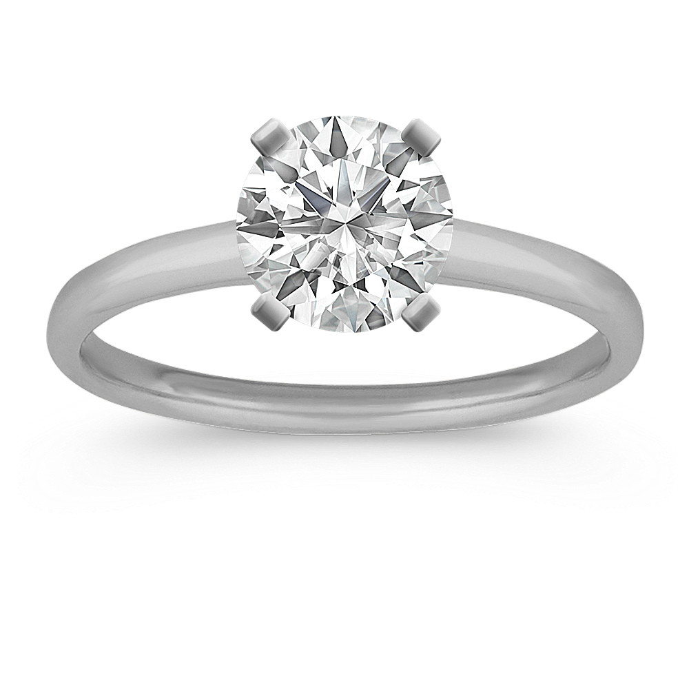 Dainty Engagement Ring in Platinum