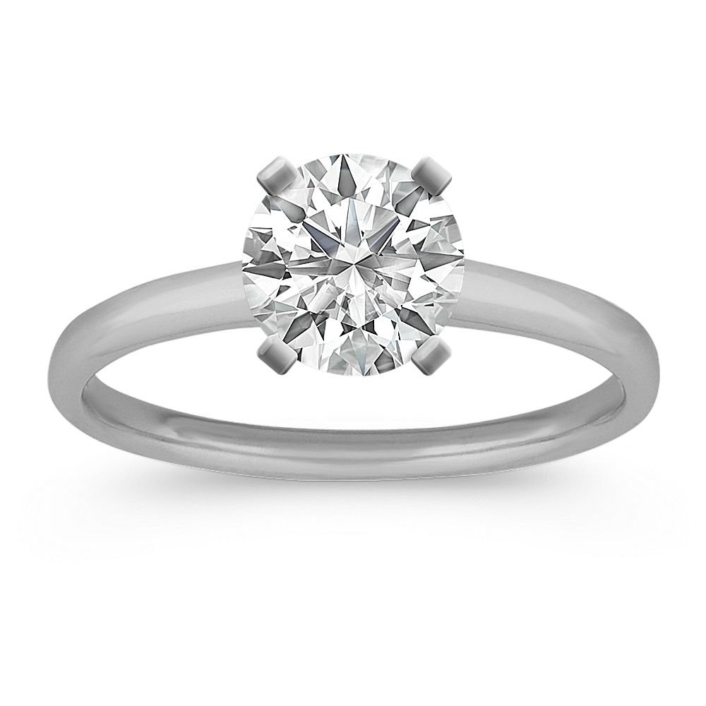 Dainty Engagement Ring in Platinum