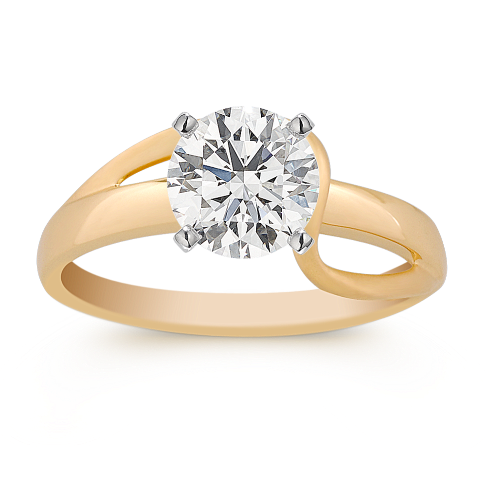 14k Yellow Gold Engagement Ring