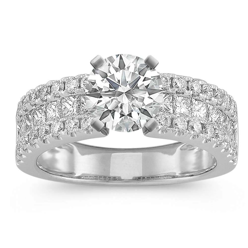 Stanza Triple Row Engagement Ring