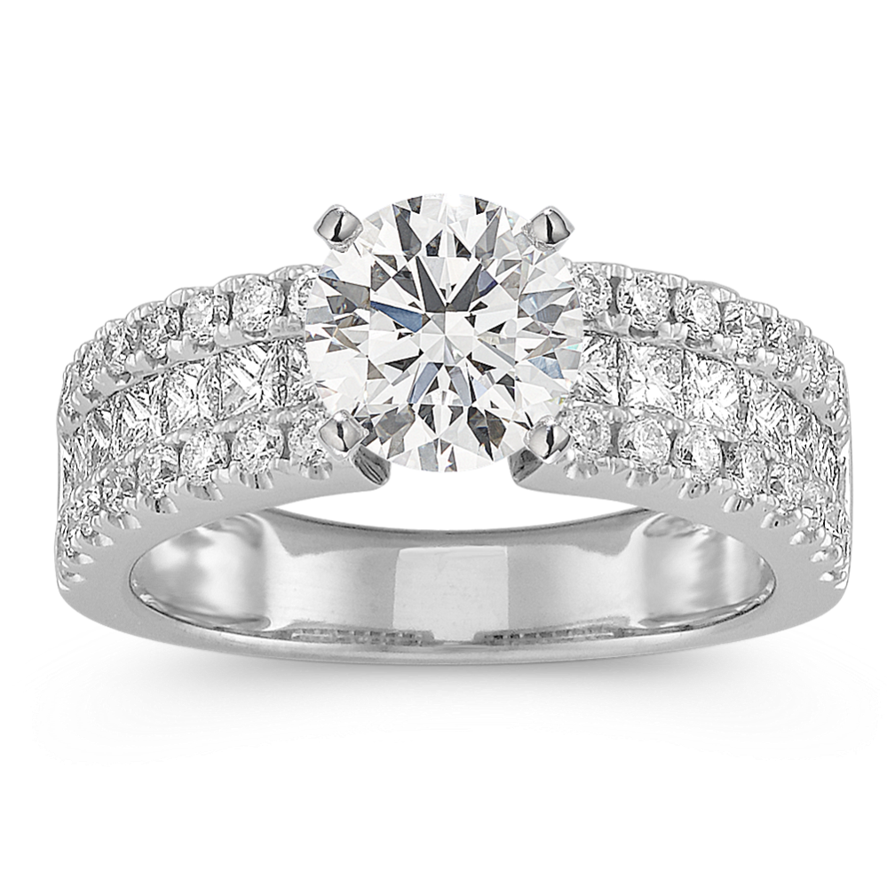 Stanza Triple Row Engagement Ring