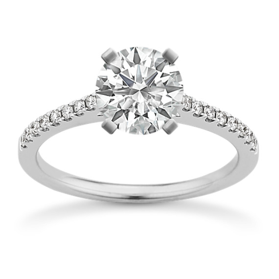 Melody Cathedral Diamond Engagement Ring