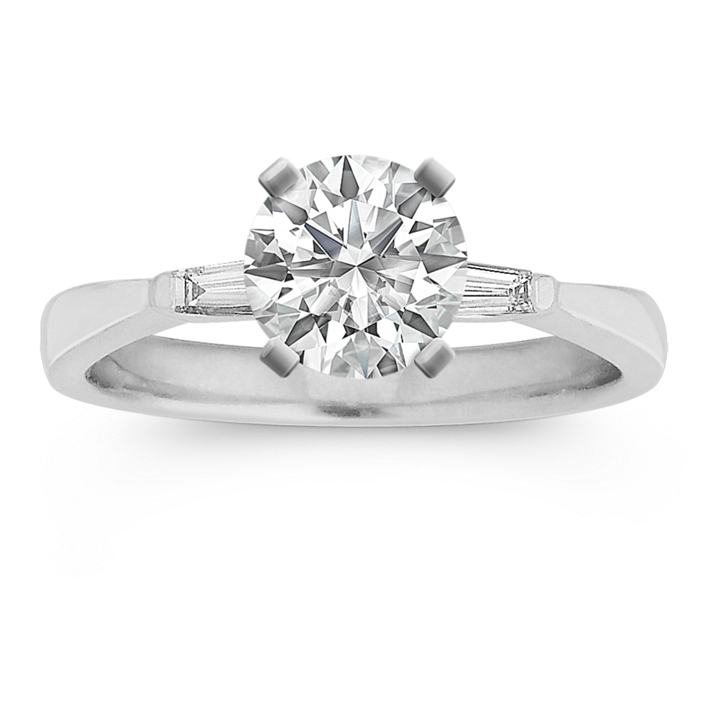 0.10 ct Three Stone Diamond Engagement Ring