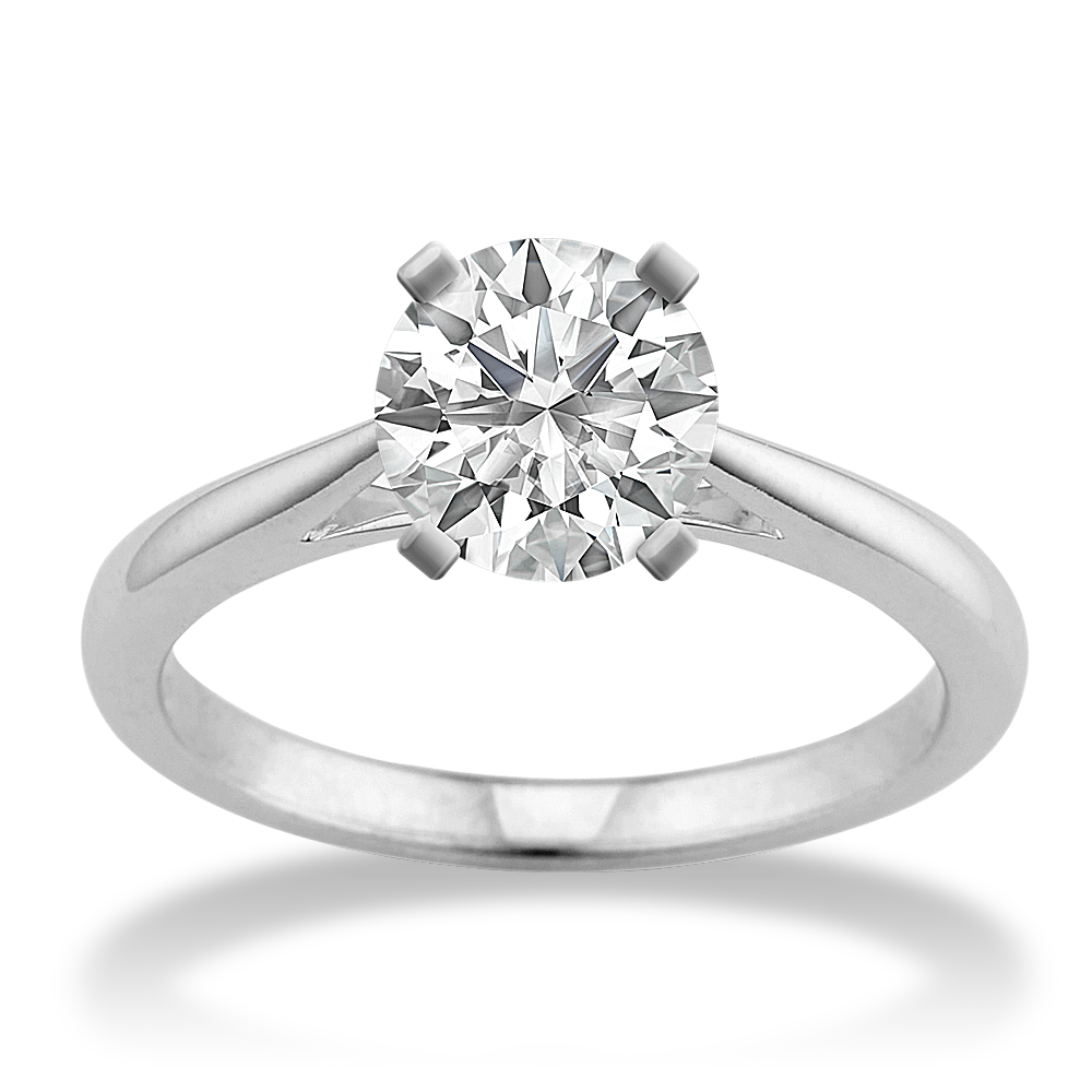 Modena Cathedral Engagement Ring in 14K white Gold