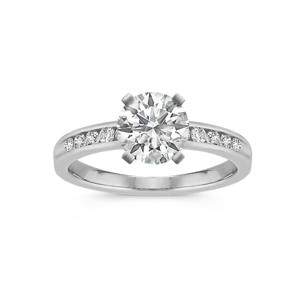 Broadway Natural Diamond Engagement Ring with Channel-Setting