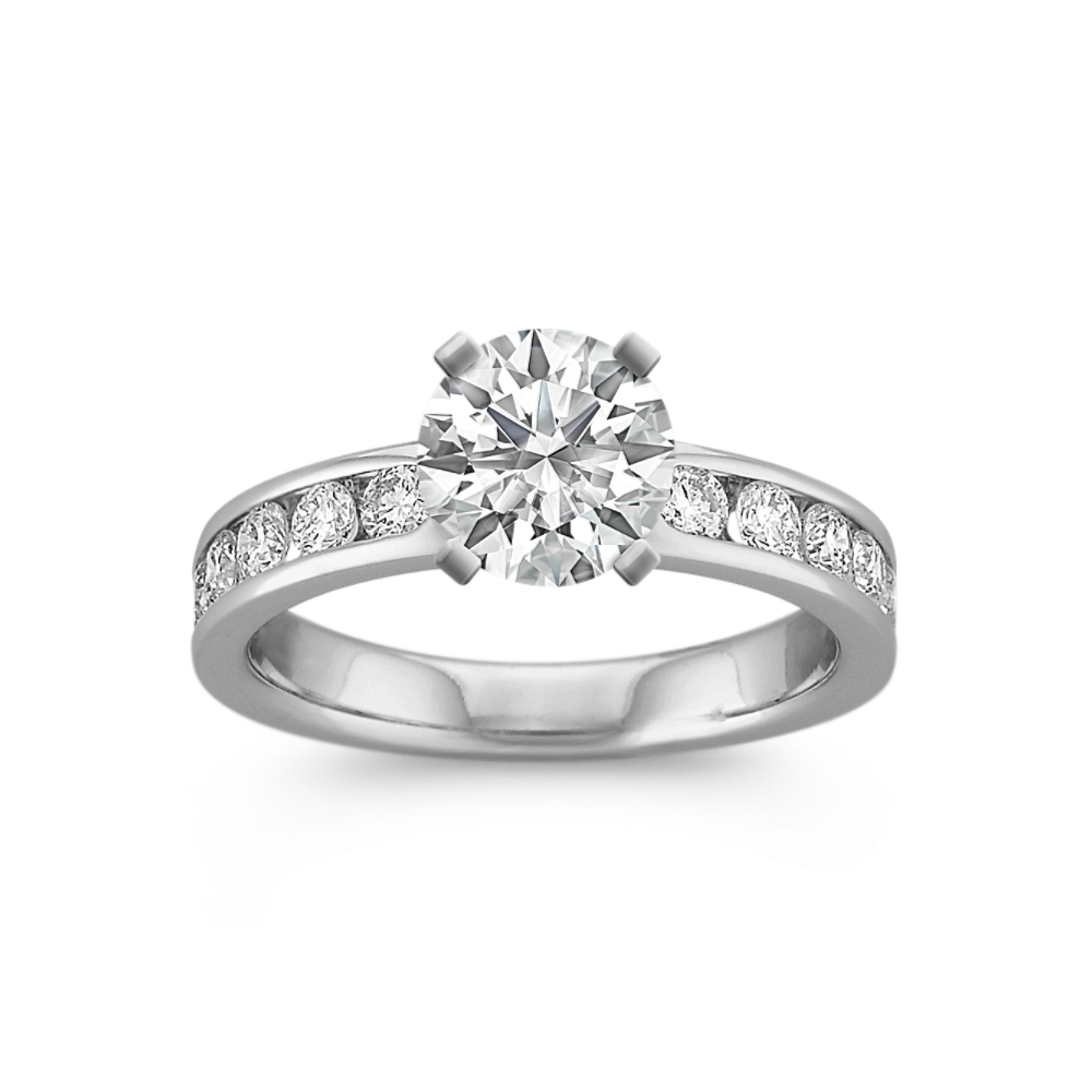 Hudson Round Natural Diamond Engagement Ring