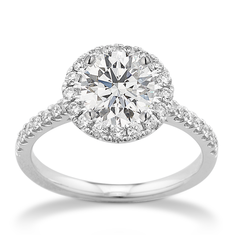 Vista Halo Engagement Ring for 1 ct Round