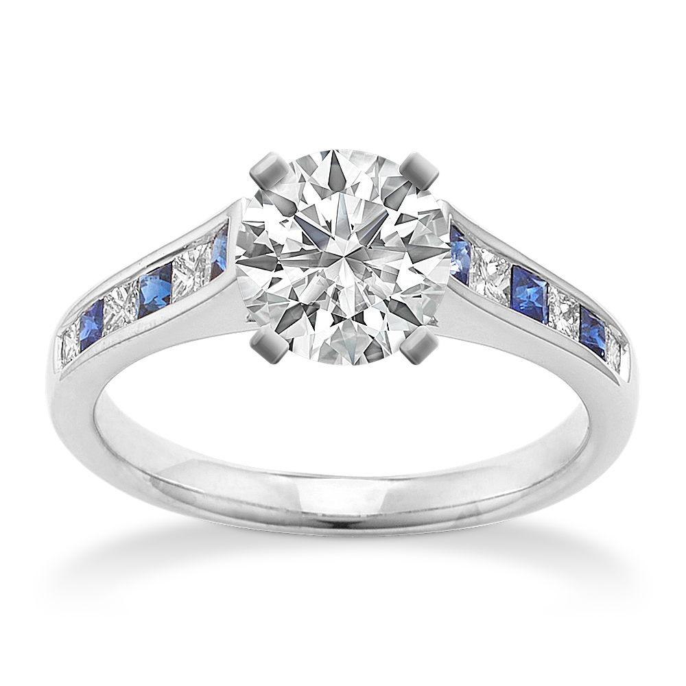 Caspian Sapphire & Diamond Engagement Ring