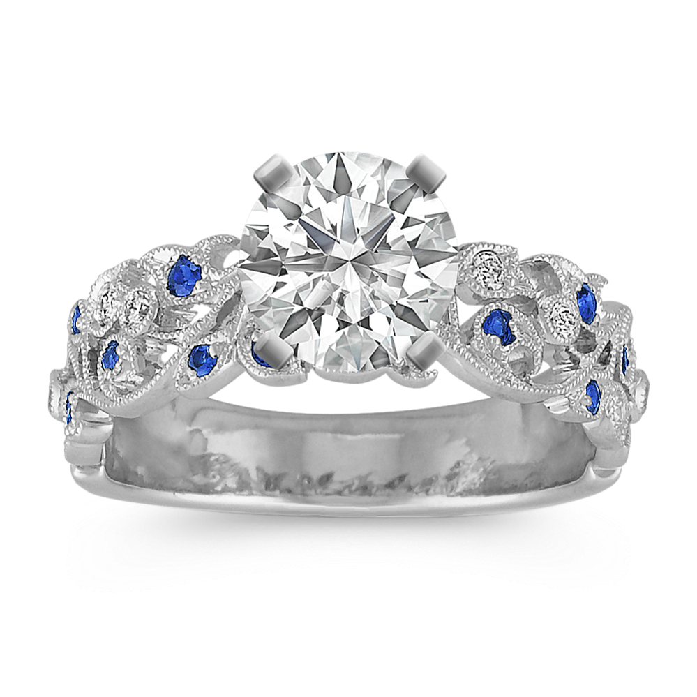 Cordelia Sapphire & Diamond Engagement Ring