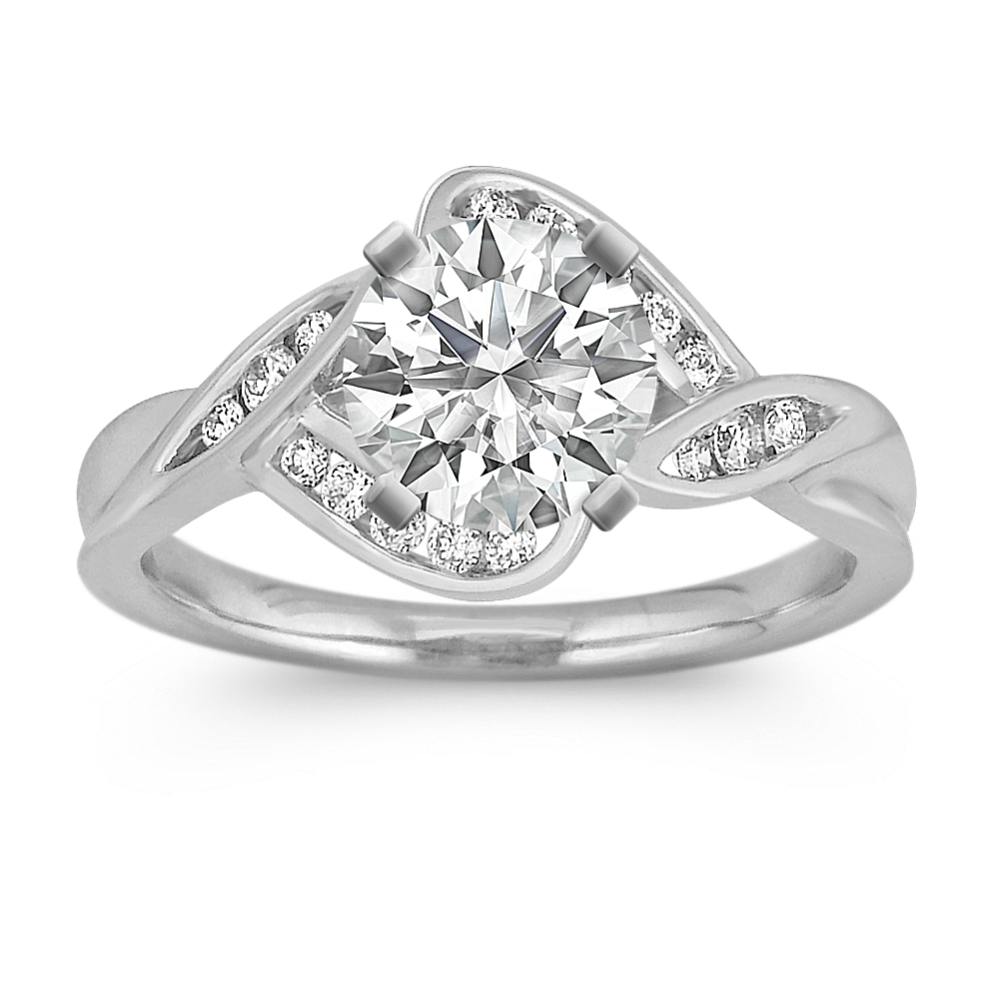 Contemporary Diamond Ring with Channel-Setting