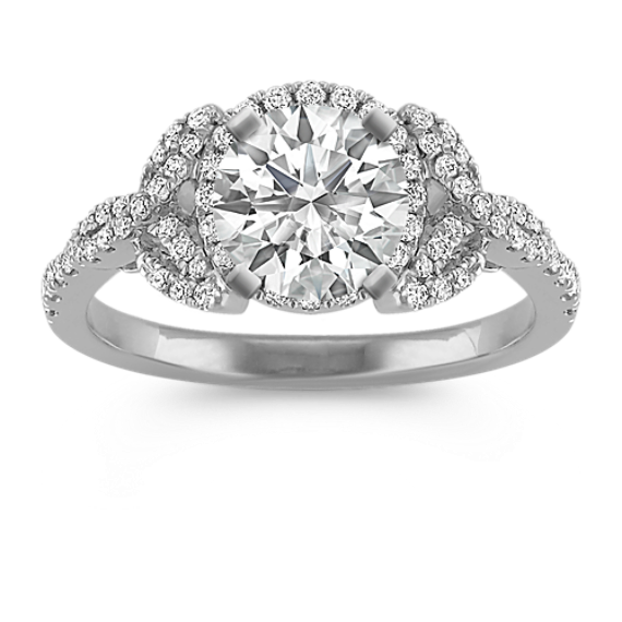 Halo Round Diamond Ring